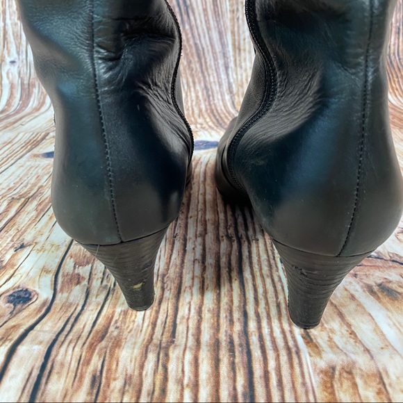 Anne Klein kitten heel black knee high boots - Picture 8 of 9